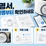 음식물처리기 설명서의 본체 모델명·적용 모델·문서 날짜 확인 안내